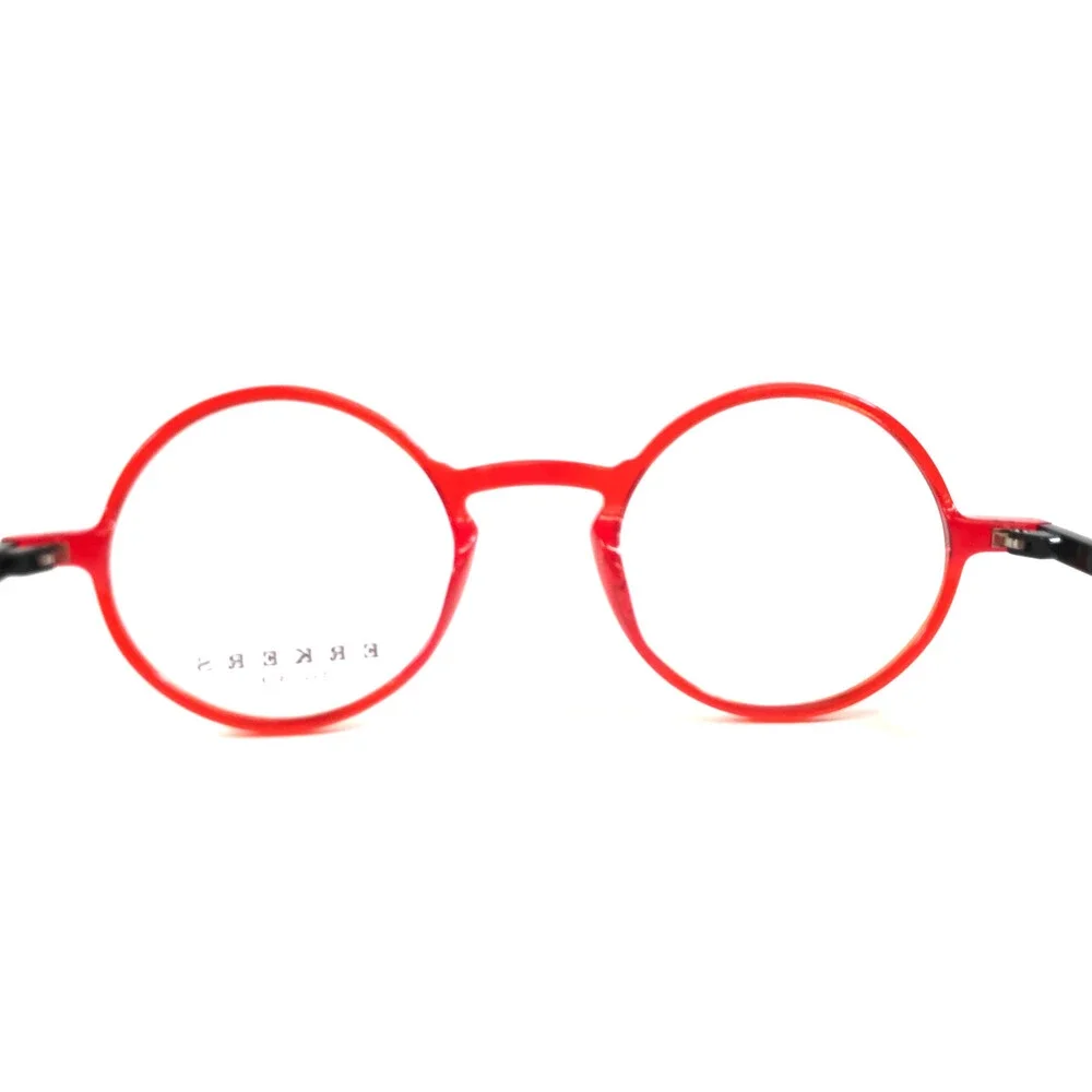 Erkers 1879 Eyeglasses Frames FLORISSANT RED Black Transparent Bright 45-23-145